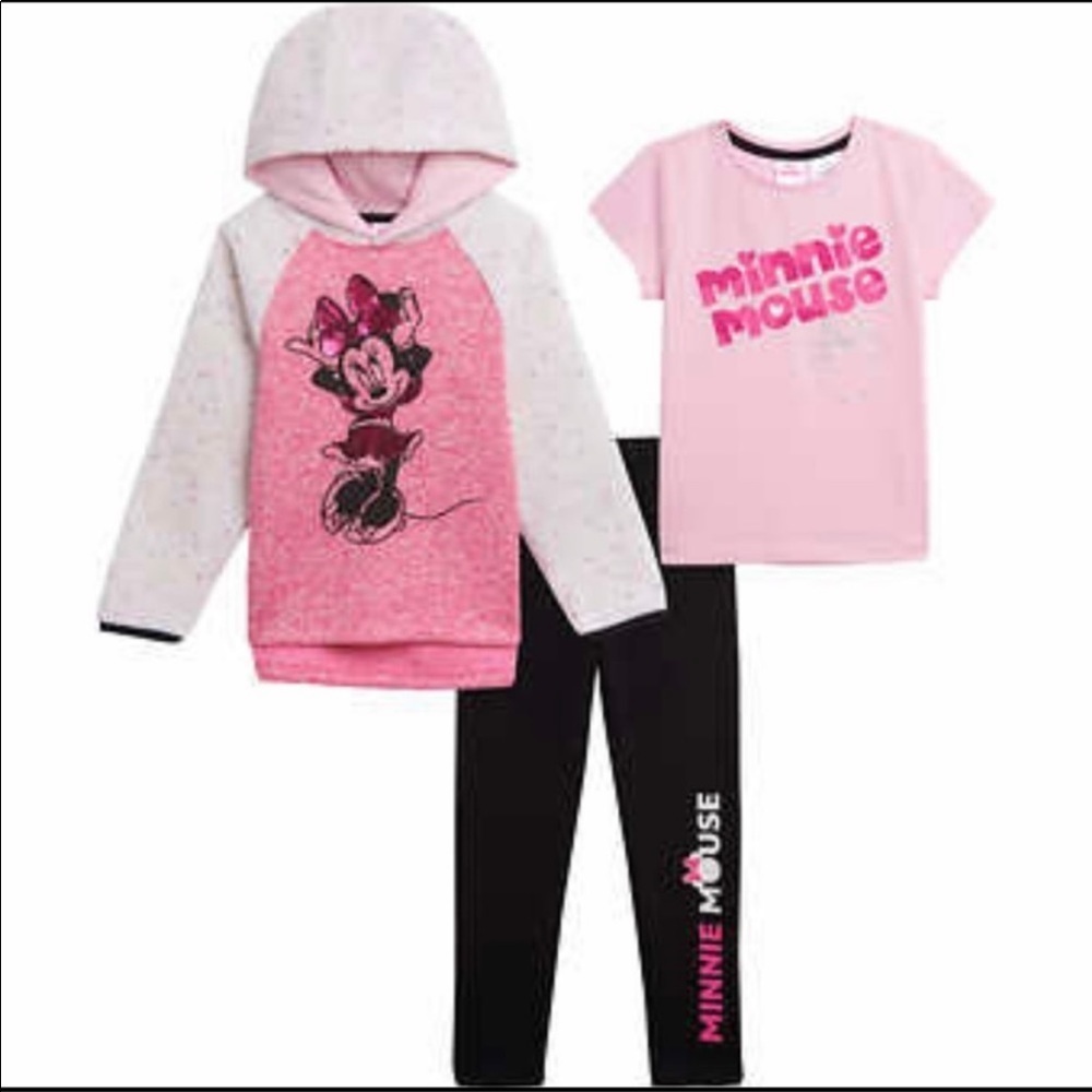 Junior Disney 3 piece set hoodie shirt leggings